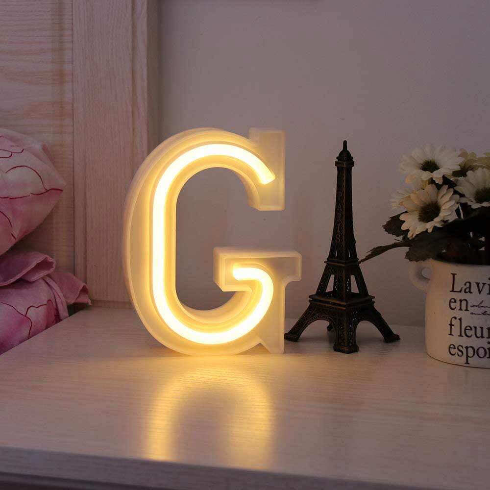 Lettere luminose neon a led luci alfabeto dalla A alla Z luminoso per decorazione casa compleanni nozze festa bar eventi luce calda