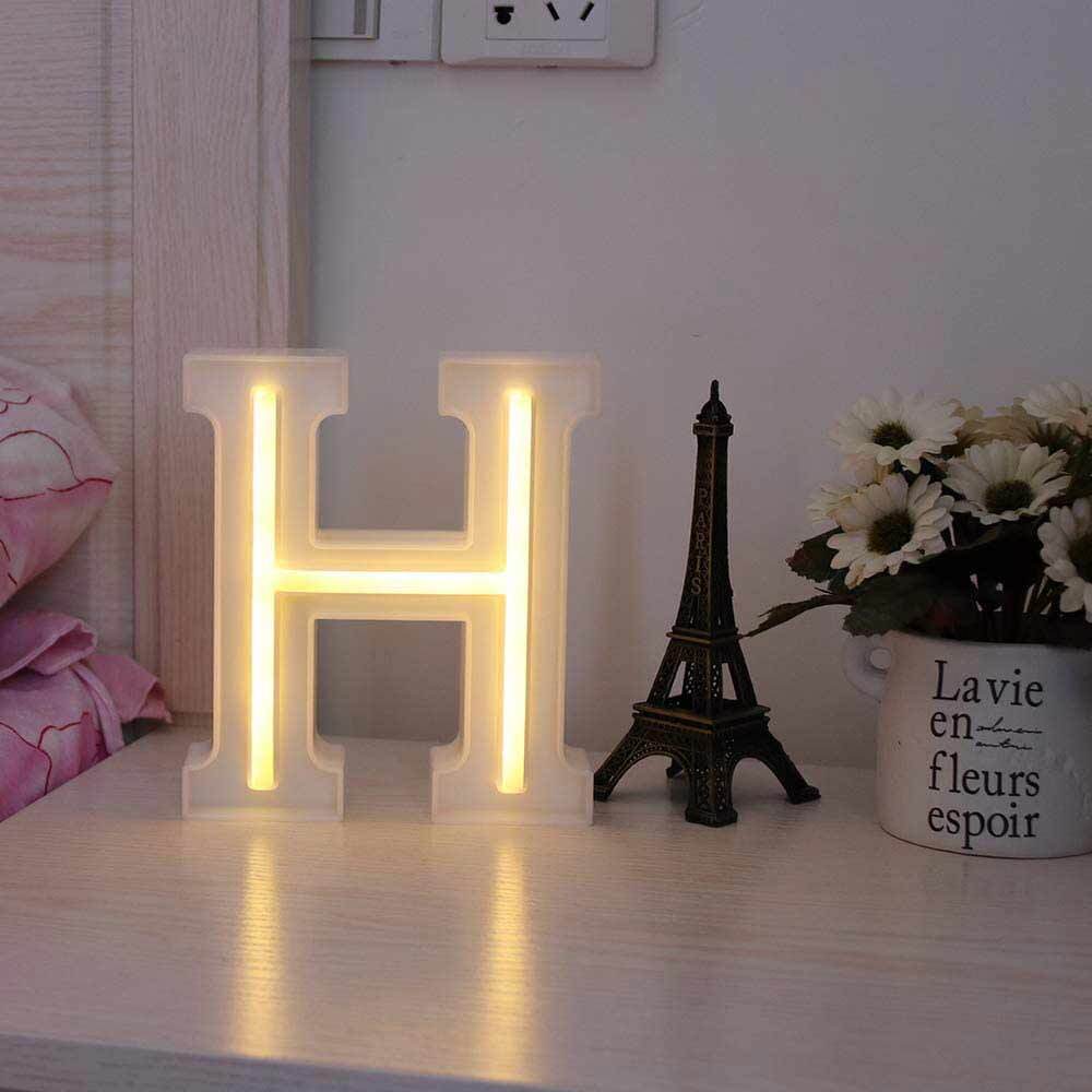 Lettere luminose neon a led luci alfabeto dalla A alla Z luminoso per decorazione casa compleanni nozze festa bar eventi luce calda