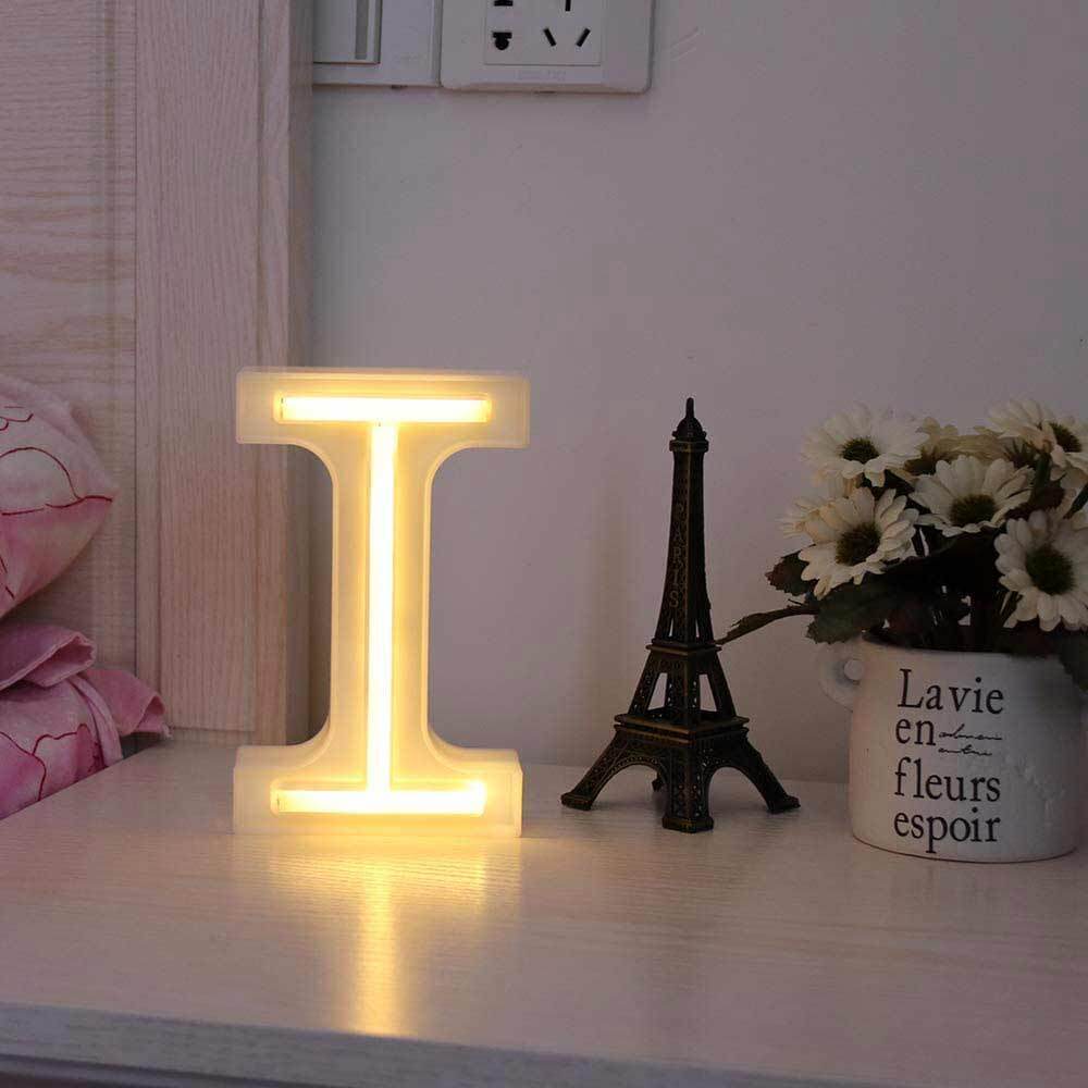 Lettere luminose neon a led luci alfabeto dalla A alla Z luminoso per decorazione casa compleanni nozze festa bar eventi luce calda