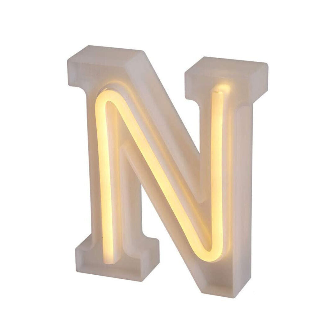 Lettere luminose neon a led luci alfabeto dalla A alla Z luminoso per decorazione casa compleanni nozze festa bar eventi luce calda