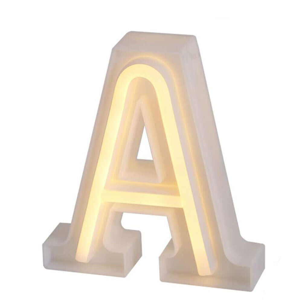 Lettere luminose neon a led luci alfabeto dalla A alla Z luminoso per decorazione casa compleanni nozze festa bar eventi luce calda