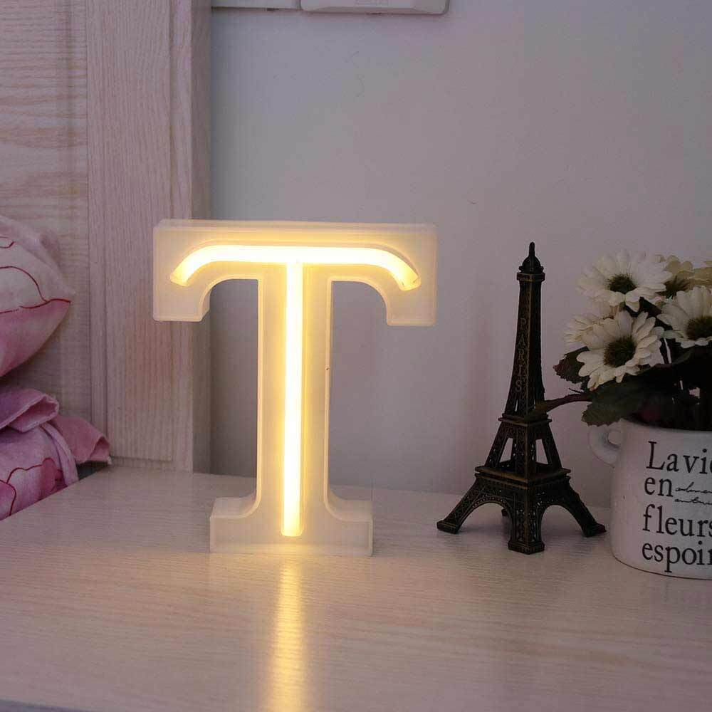 Lettere luminose neon a led luci alfabeto dalla A alla Z luminoso per decorazione casa compleanni nozze festa bar eventi luce calda