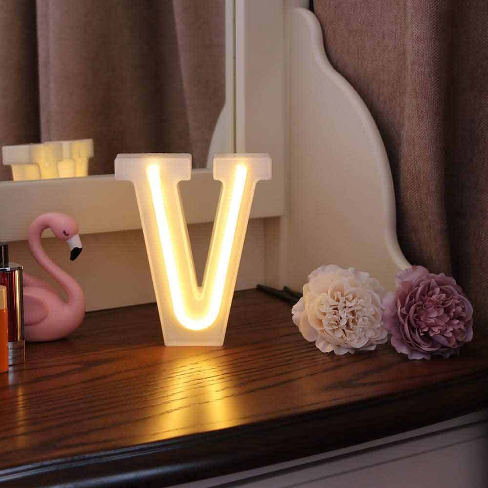 Lettere luminose neon a led luci alfabeto dalla A alla Z luminoso per decorazione casa compleanni nozze festa bar eventi luce calda