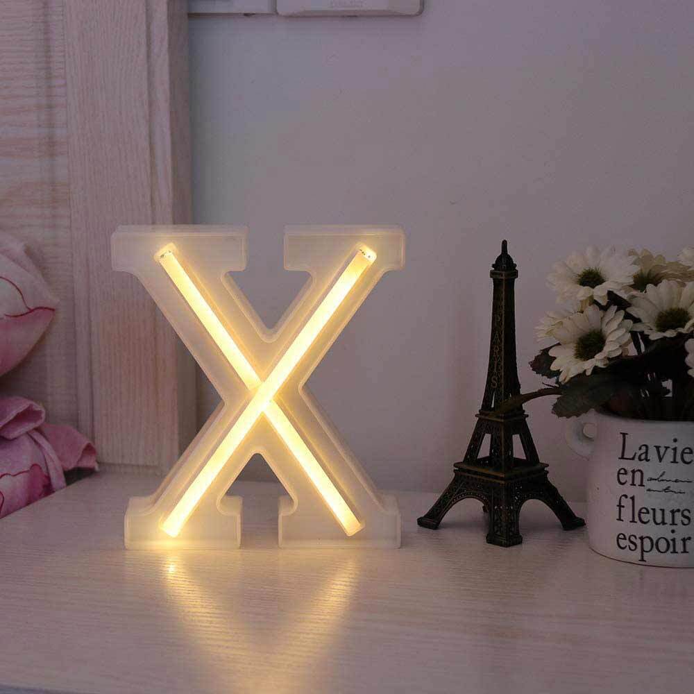 Lettere luminose neon a led luci alfabeto dalla A alla Z luminoso per decorazione casa compleanni nozze festa bar eventi luce calda