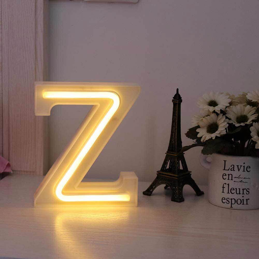 Lettere luminose neon a led luci alfabeto dalla A alla Z luminoso per decorazione casa compleanni nozze festa bar eventi luce calda