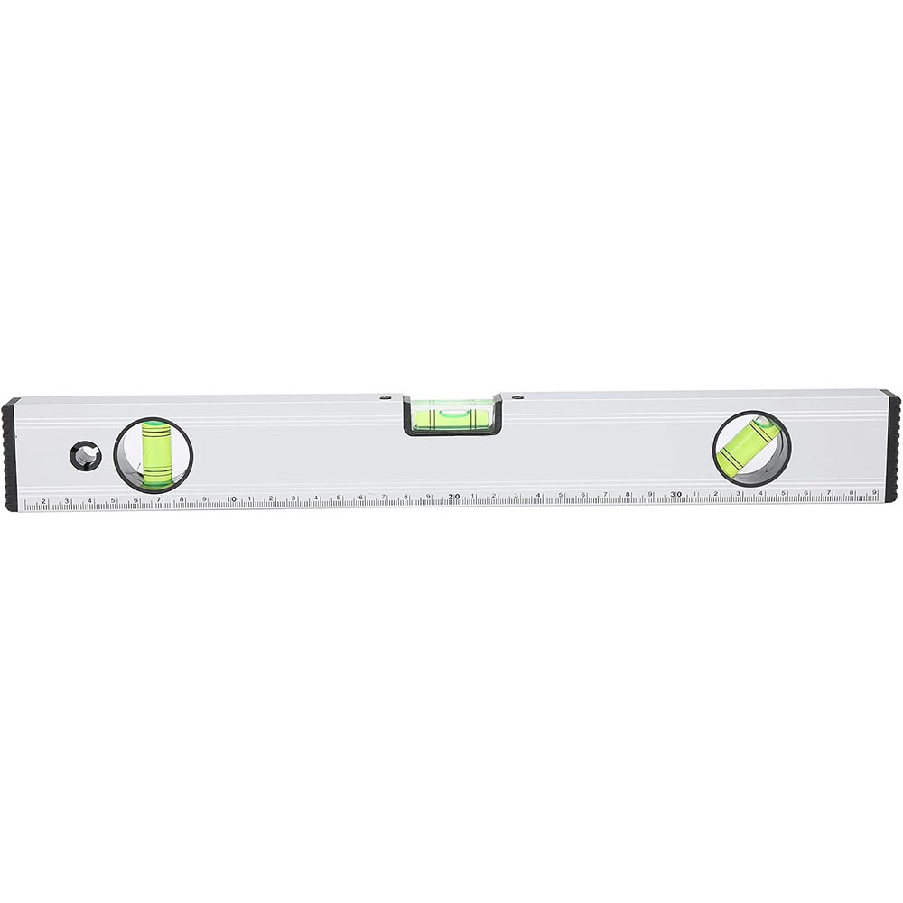 Livella a bolla magnetica in alluminio strumento per misurazione orizzontale verticale 45° precisione 0.5mm/m righello 40 cm