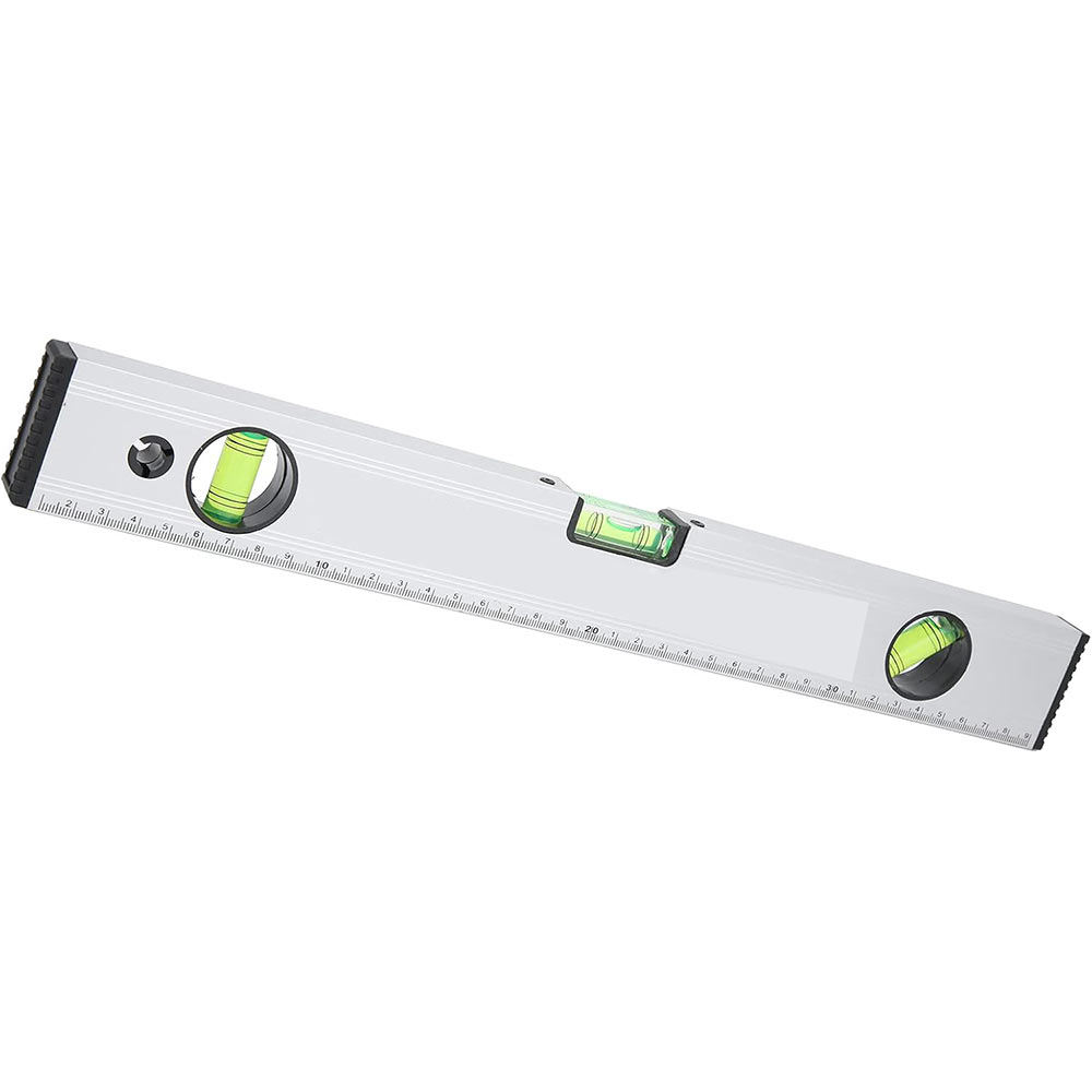 Livella a bolla magnetica in alluminio strumento per misurazione orizzontale verticale 45° precisione 0.5mm/m righello 40 cm