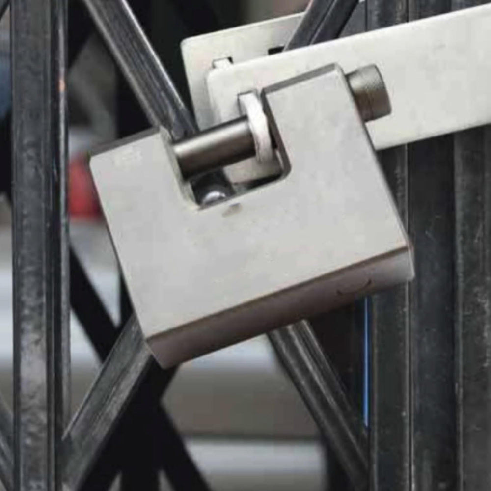 Lucchetto di sicurezza con 3 chiave rettangolare in acciaio catenaccio antiscasso 70 mm