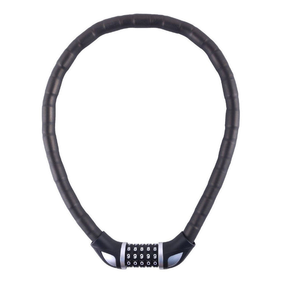 Lucchetto a cavo per moto scooter bicicletta rivestito in vinile con combinazione numerica 80 cm