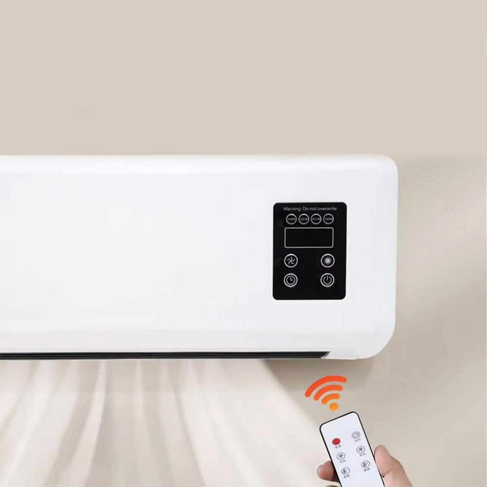 Termoconvettore aria calda 1500 watt mini condizionatore caldo bagno con display e telecomando