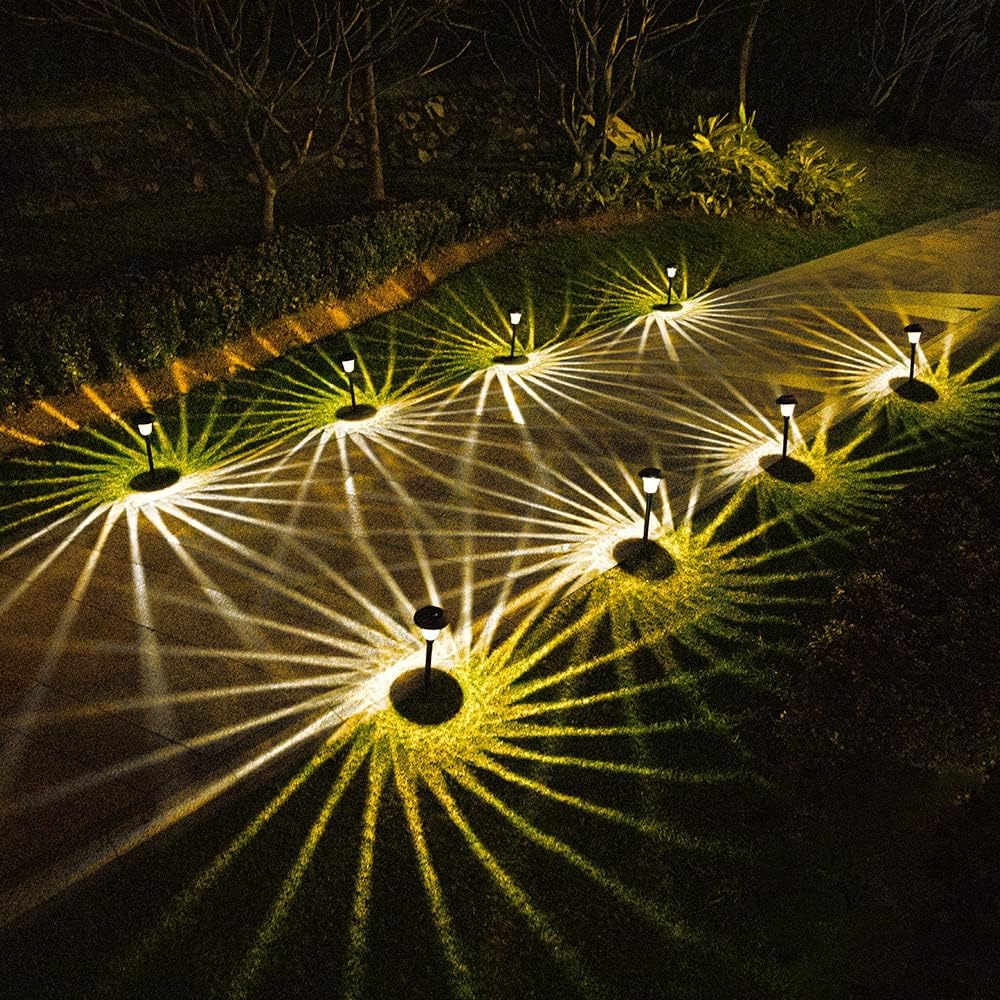 Picchetto a led faretto con pannello solare RGB + warm white lampada decorativa per esterno IP54