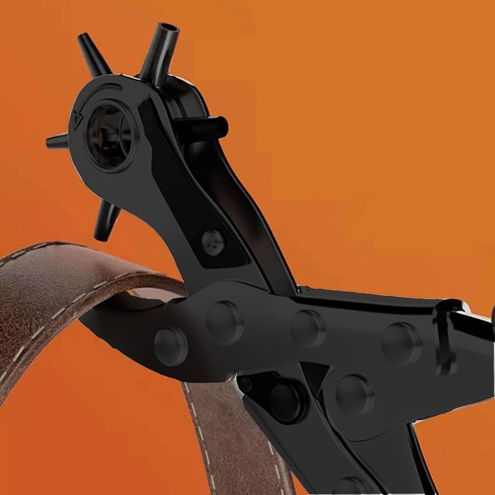 Pinza a fustella perforatrice fustellatrice per fori netti e precisi 6 misure testa girevole