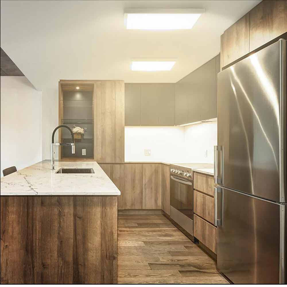 Plafoniera per montaggio esterno 60x60 cm pannello led 40 watt tre colorazione di luce fredda 6500k calda 3000k naturale 4000k