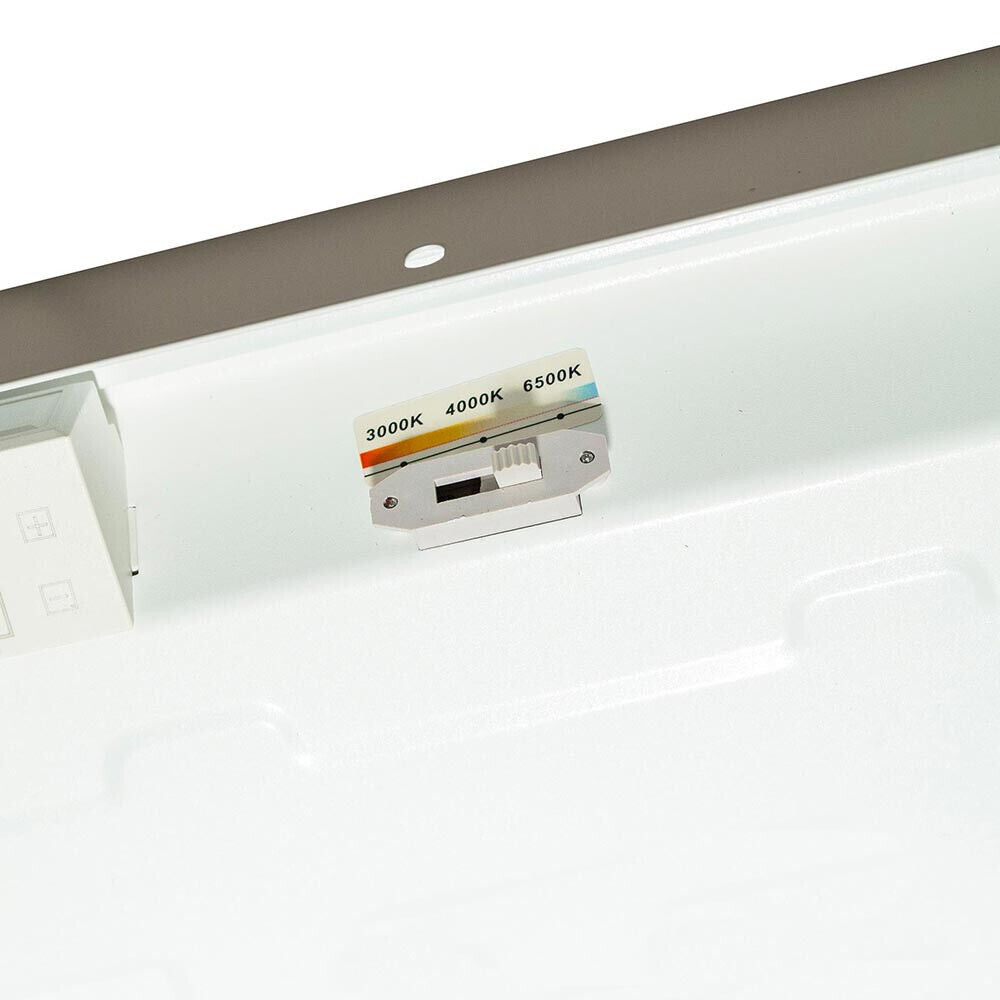 Plafoniera per montaggio esterno 60x60 cm pannello led 40 watt tre colorazione di luce fredda 6500k calda 3000k naturale 4000k