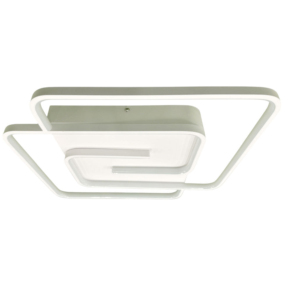 Plafoniera da soffitto a led 48 watt quadrata lampadario moderno da cucina soggiorno luce fredda 6500k
