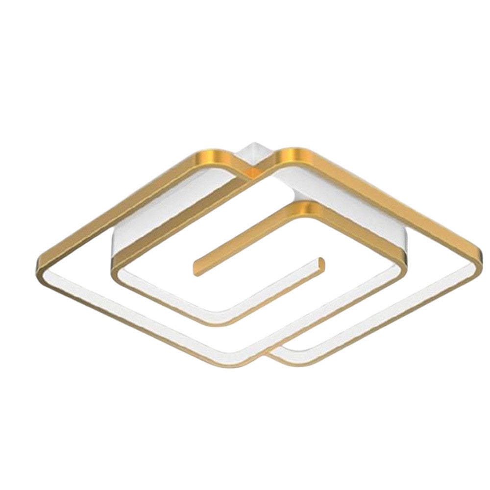 Plafoniera da soffitto a led 48 watt quadrata lampadario moderno da cucina soggiorno luce fredda 6500k