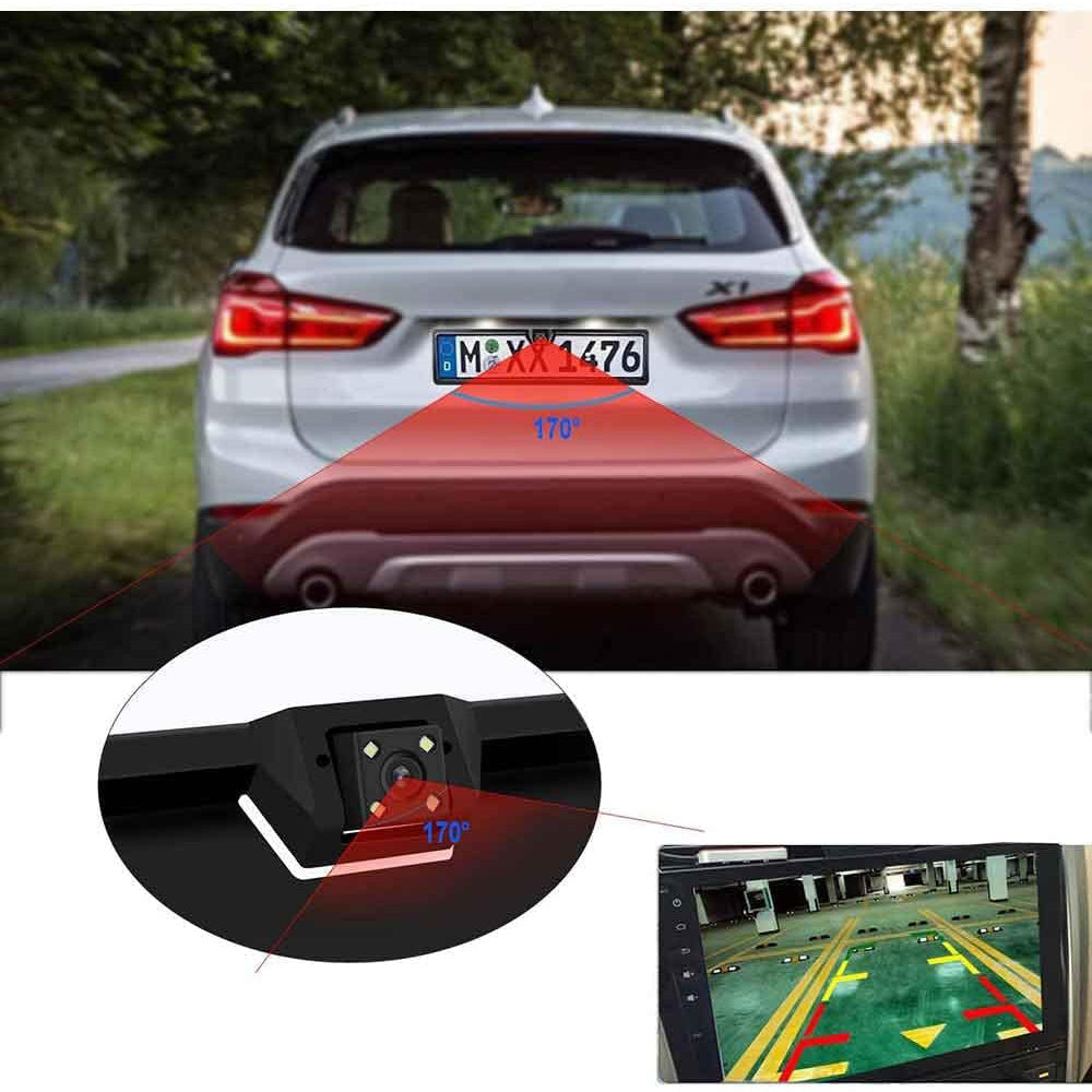 Portatarga con telecamera retromarcia integrata 4 led infrarossi per visione notturna staffa porta targa con camera posteriore parcheggio
