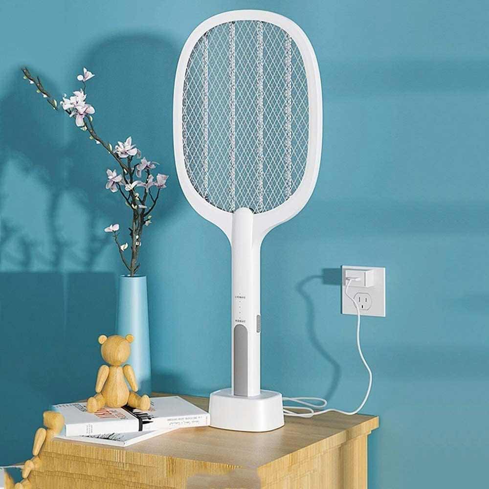 Racchetta elettrica antizanzare zanzariera ricaricabile con cavo usb fulmina insetti zanzare mosche insetticidi