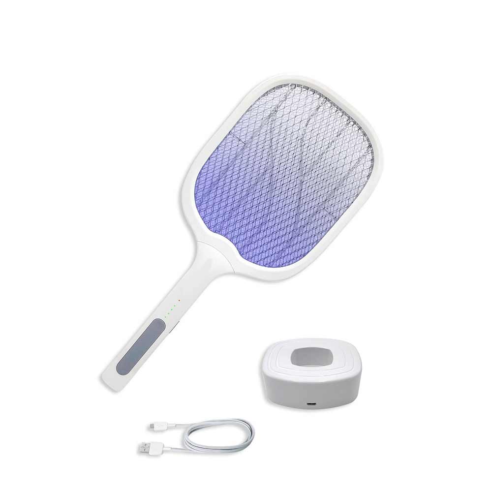 Racchetta elettrica antizanzare zanzariera ricaricabile con cavo usb fulmina insetti zanzare mosche insetticidi
