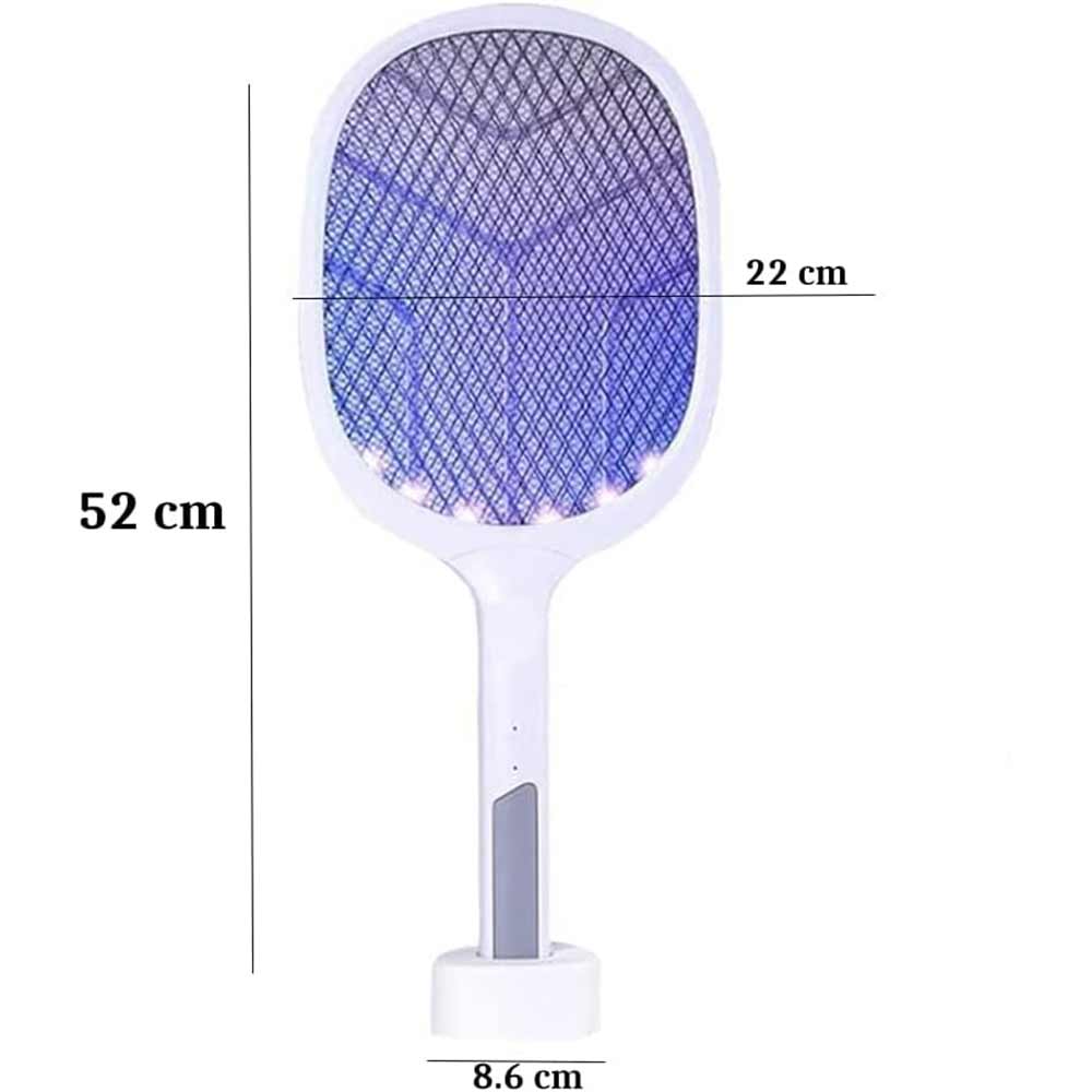 Racchetta elettrica antizanzare zanzariera ricaricabile con cavo usb fulmina insetti zanzare mosche insetticidi