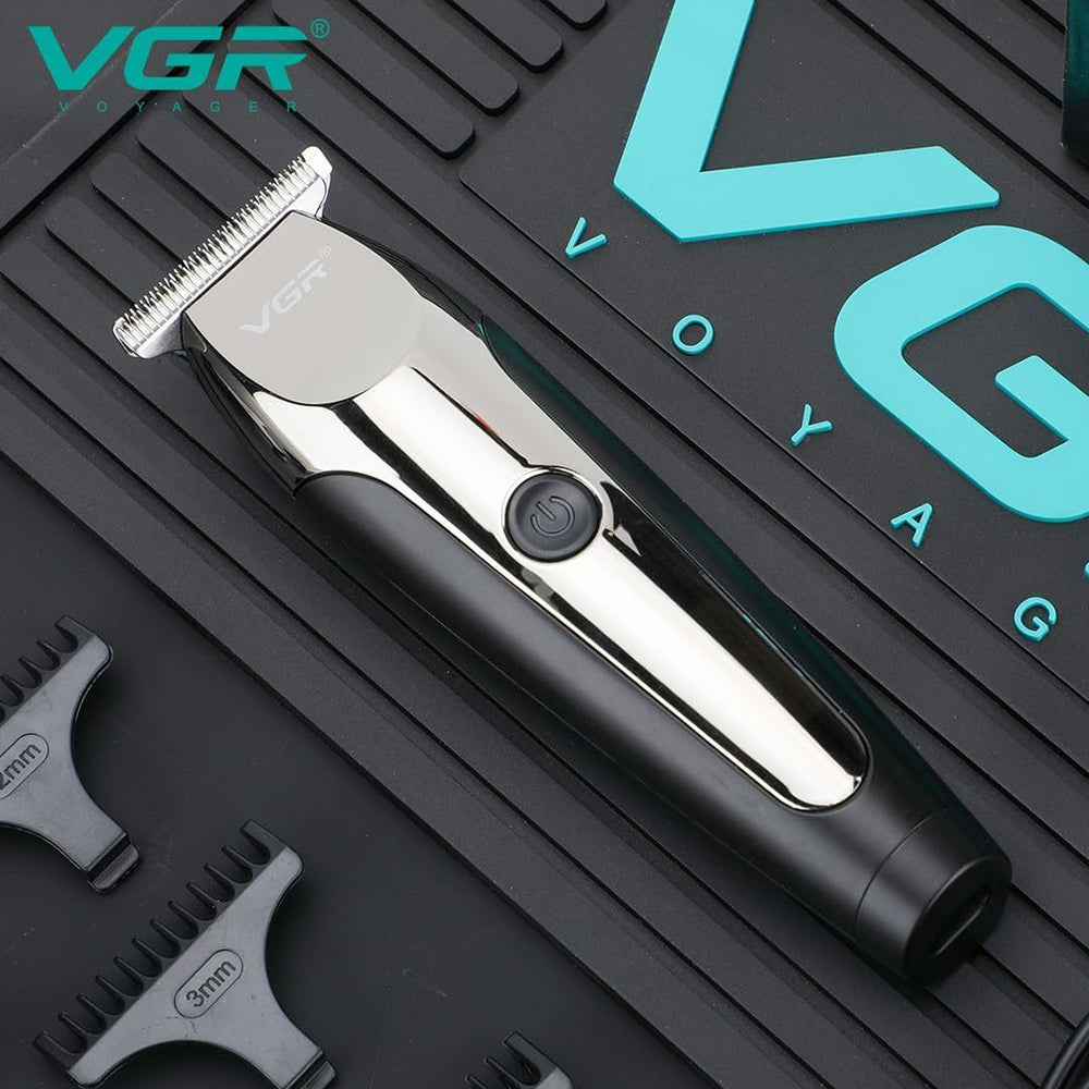 Rasoio tagliacapelli HAIR TIMMER ricaricabile portatile per barba capelli basette corpo con 6 pettinini display 3 velocità
