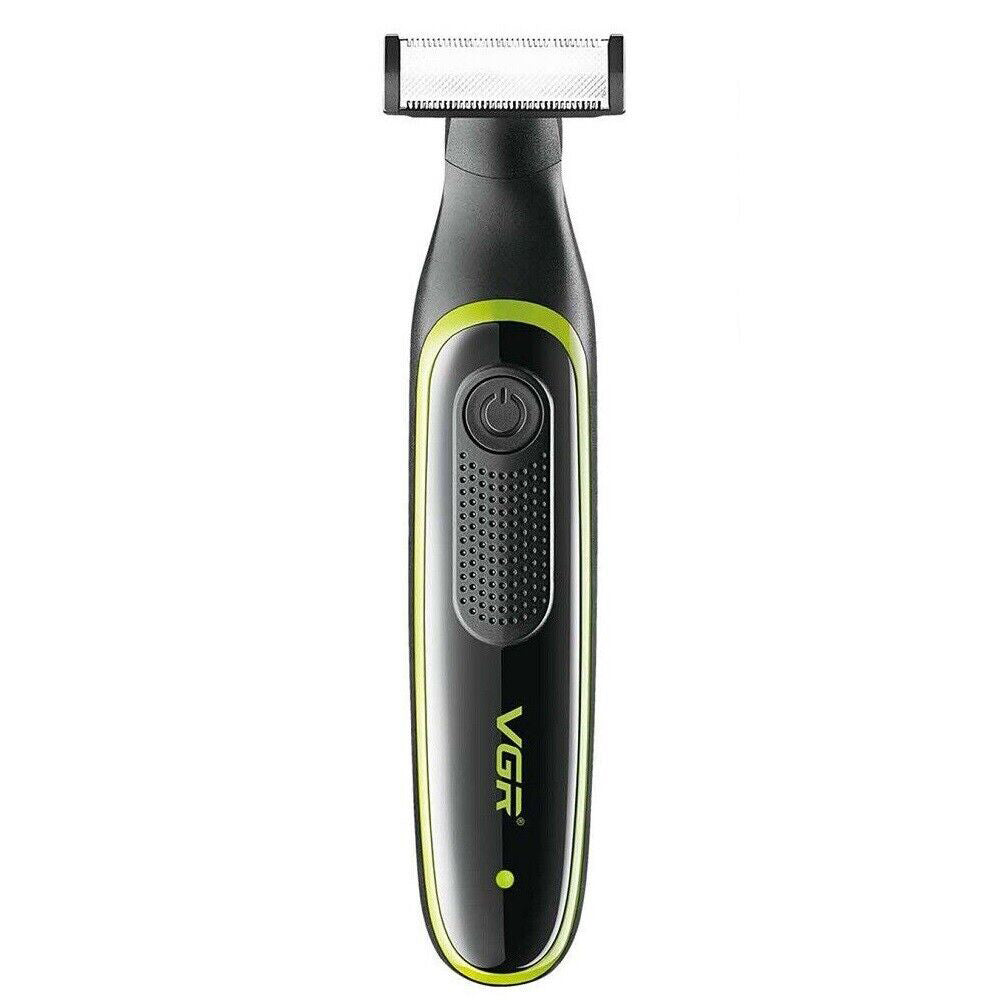 Rasoio ricaricabile VGR BEARD SHAVER 3 pettinini impermeabile rifinitore barba basette sopracciglia rasoi testa corpo IPX5 017