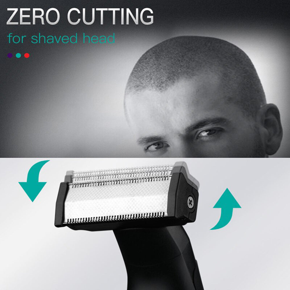 Rasoio ricaricabile VGR BEARD SHAVER 3 pettinini impermeabile rifinitore barba basette sopracciglia rasoi testa corpo IPX5 017