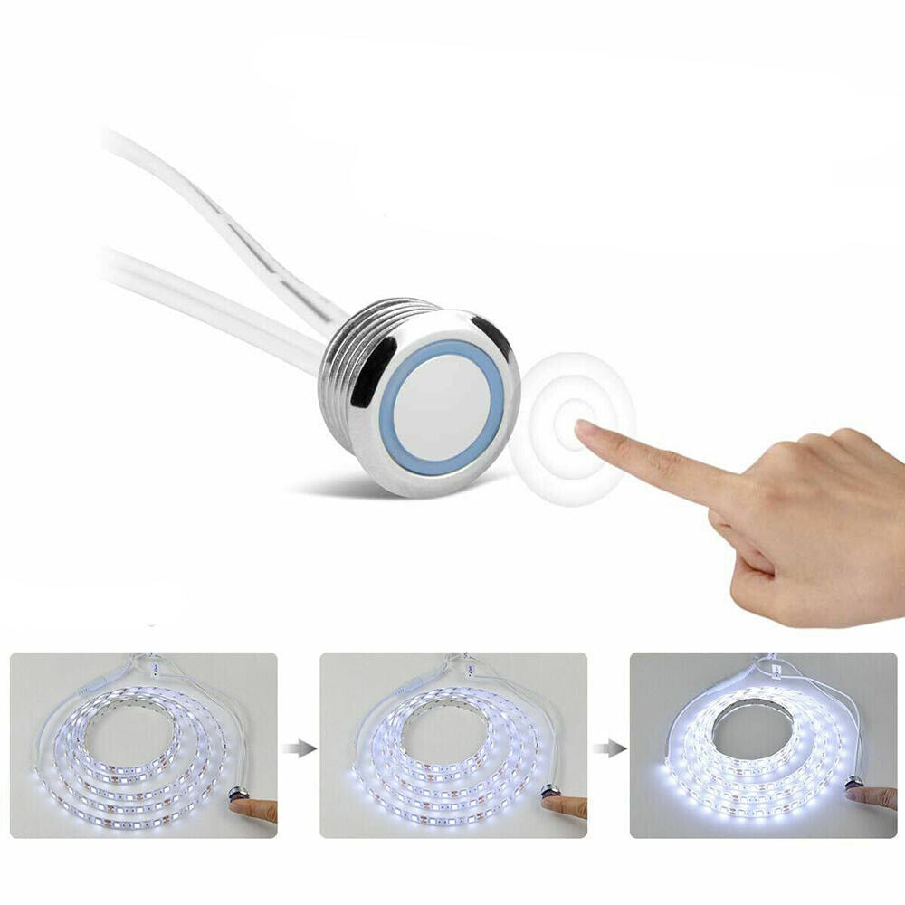 Sensore interruttore touch per luci strip led pulsante per mobili armadi sensori di accensione 12/24v