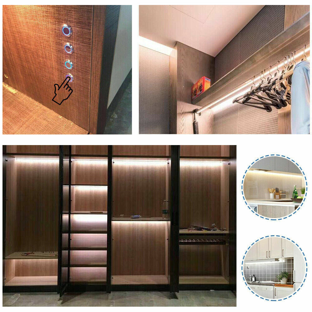 Sensore interruttore touch per luci strip led pulsante per mobili armadi sensori di accensione 12/24v