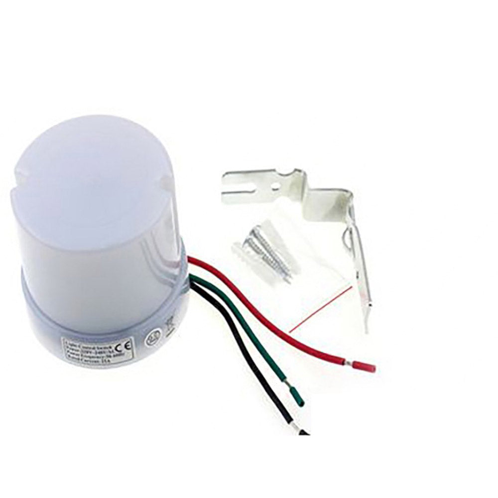 Sensore crepuscolare per lampade e faretti 25A per interno ed esterno protezione IP44 interruttore