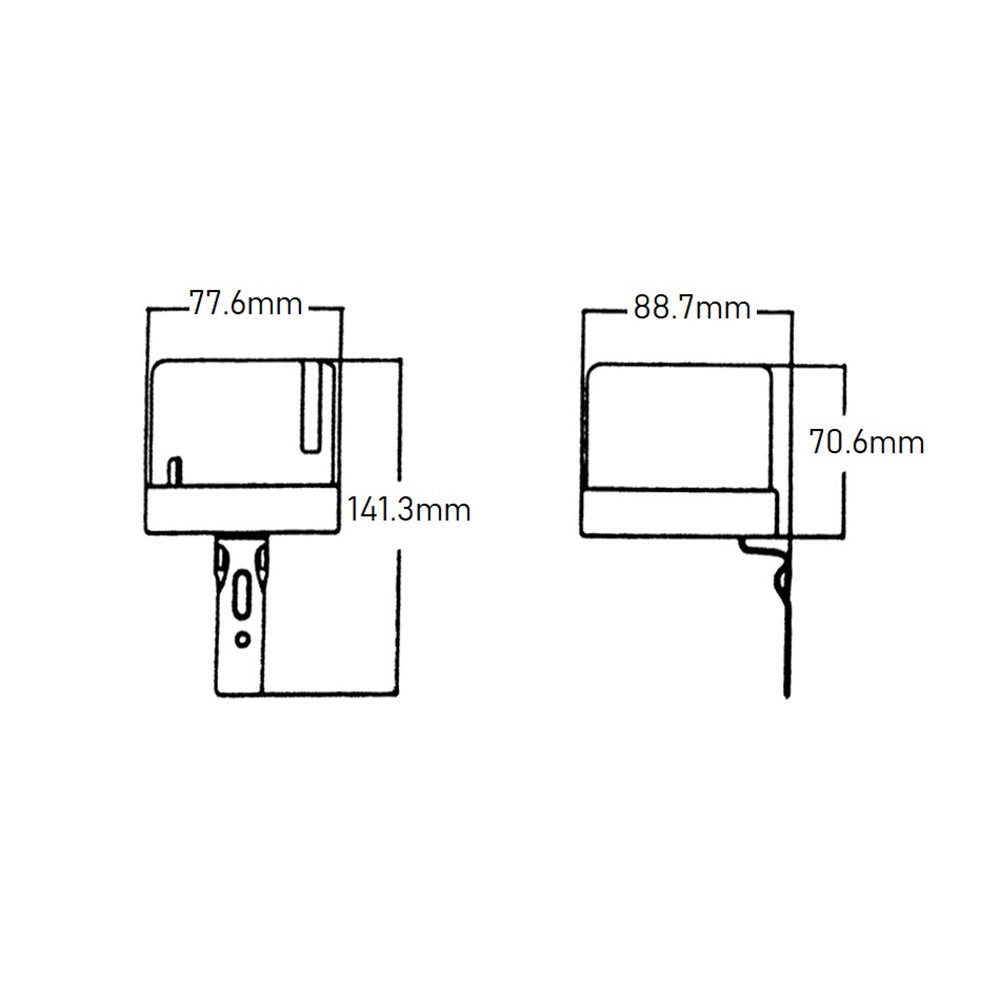 Sensore crepuscolare per lampade e faretti 25A per interno ed esterno protezione IP44 interruttore