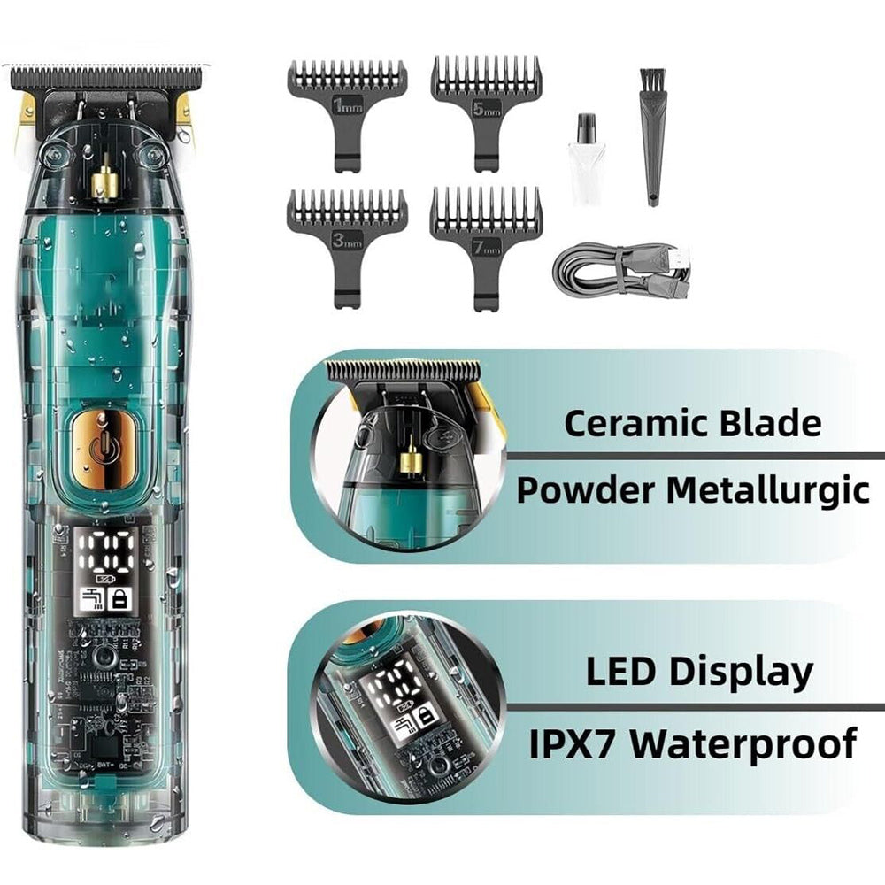 Taglia VGR HAIR TRIMMER capelli ricaricabile rasoio per regola barba con display ricarica usb con accessori 961