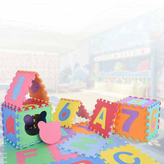 Tappeto puzzle da comporre 10 pezzi in schiuma antiurto lavabile