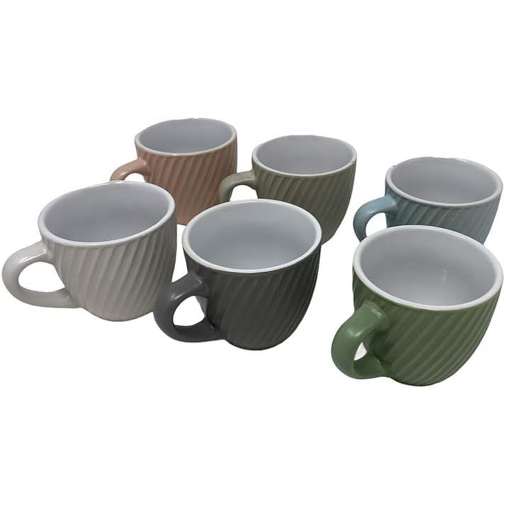 Set 6 tazzine da caffè in ceramica tazza con manico per espresso tazze colazione