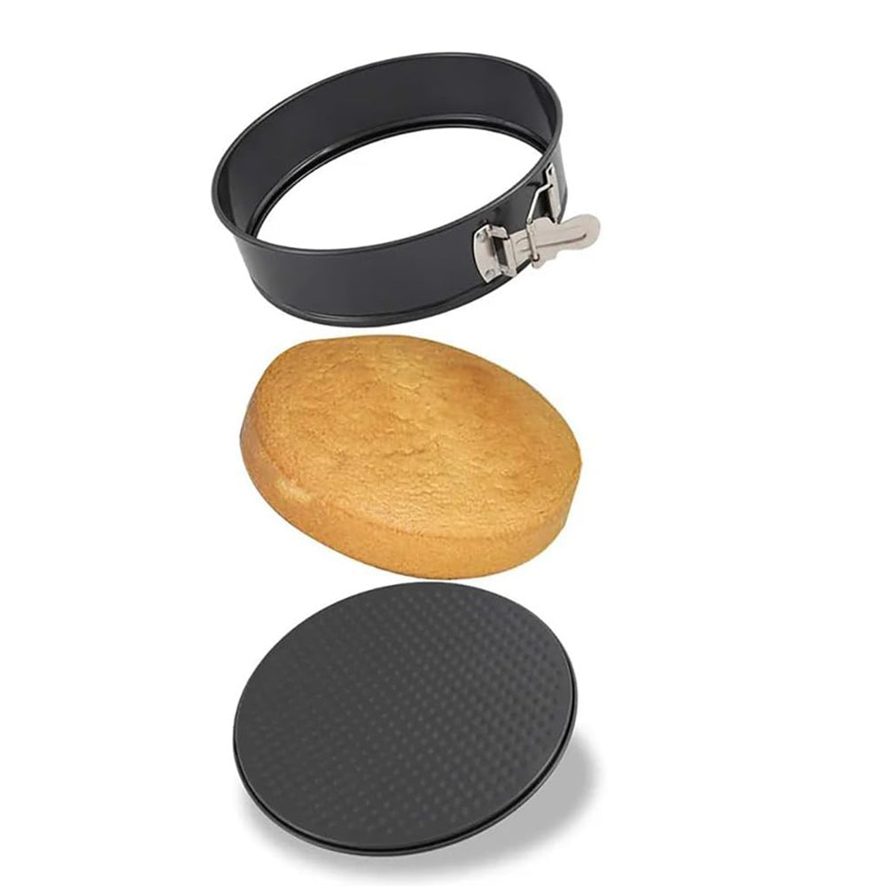 Set 2 teglie rotondo con cerniera apribile antiaderente da forno e frigo diverse dimensioni 24 25cm ruoto tortiera per cheescake