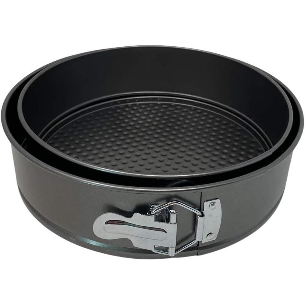 Set 2 teglie rotondo con cerniera apribile antiaderente da forno e frigo diverse dimensioni 24 25cm ruoto tortiera per cheescake