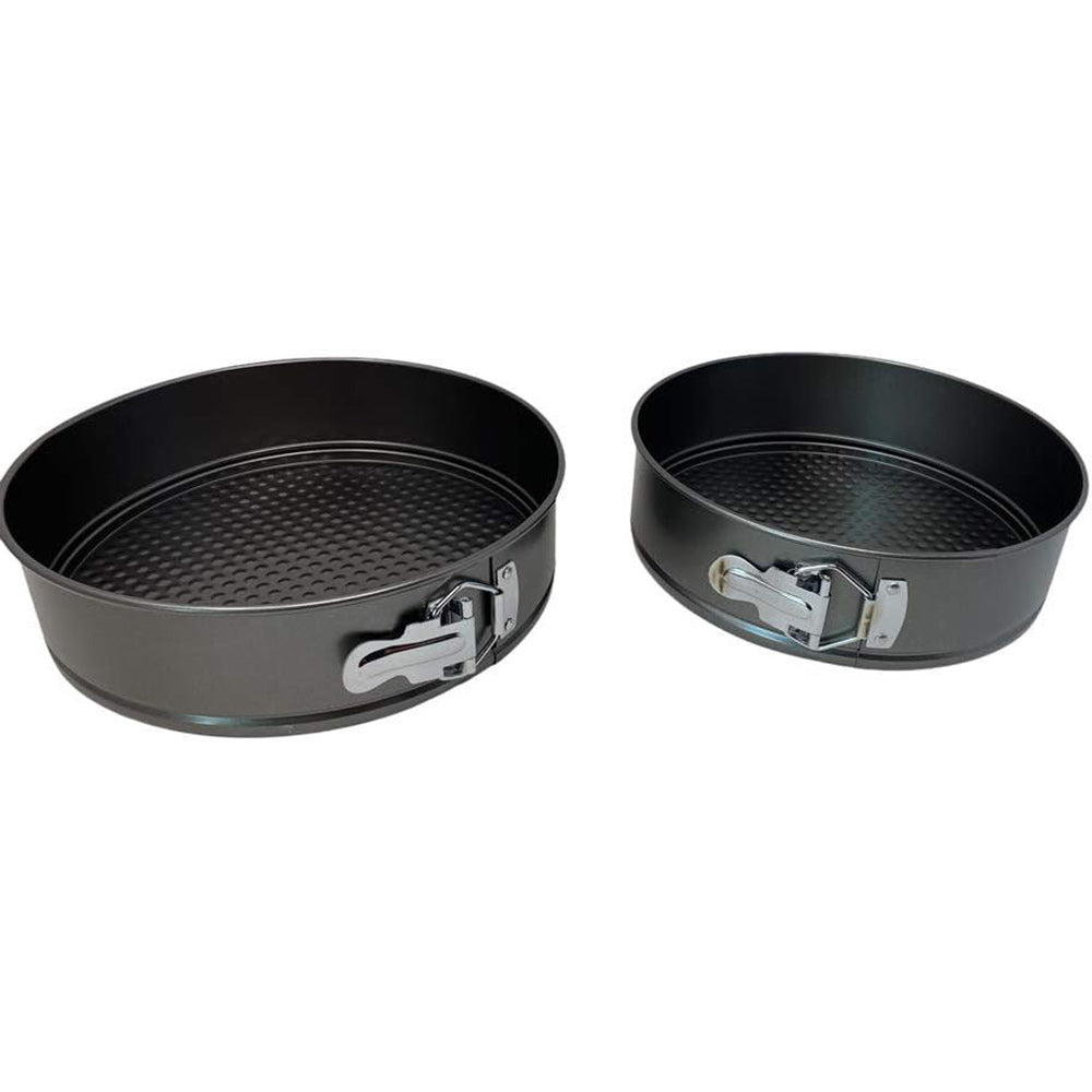 Set 2 teglie rotondo con cerniera apribile antiaderente da forno e frigo diverse dimensioni 24 25cm ruoto tortiera per cheescake