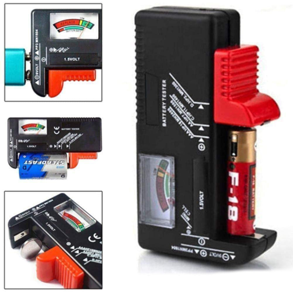 Tester per batterie universale rilevatore controllo di carica della batteria analogico