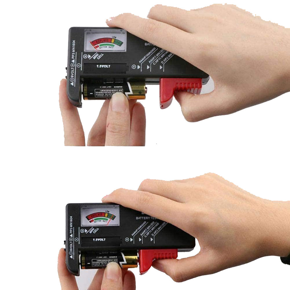 Tester per batterie universale rilevatore controllo di carica della batteria analogico