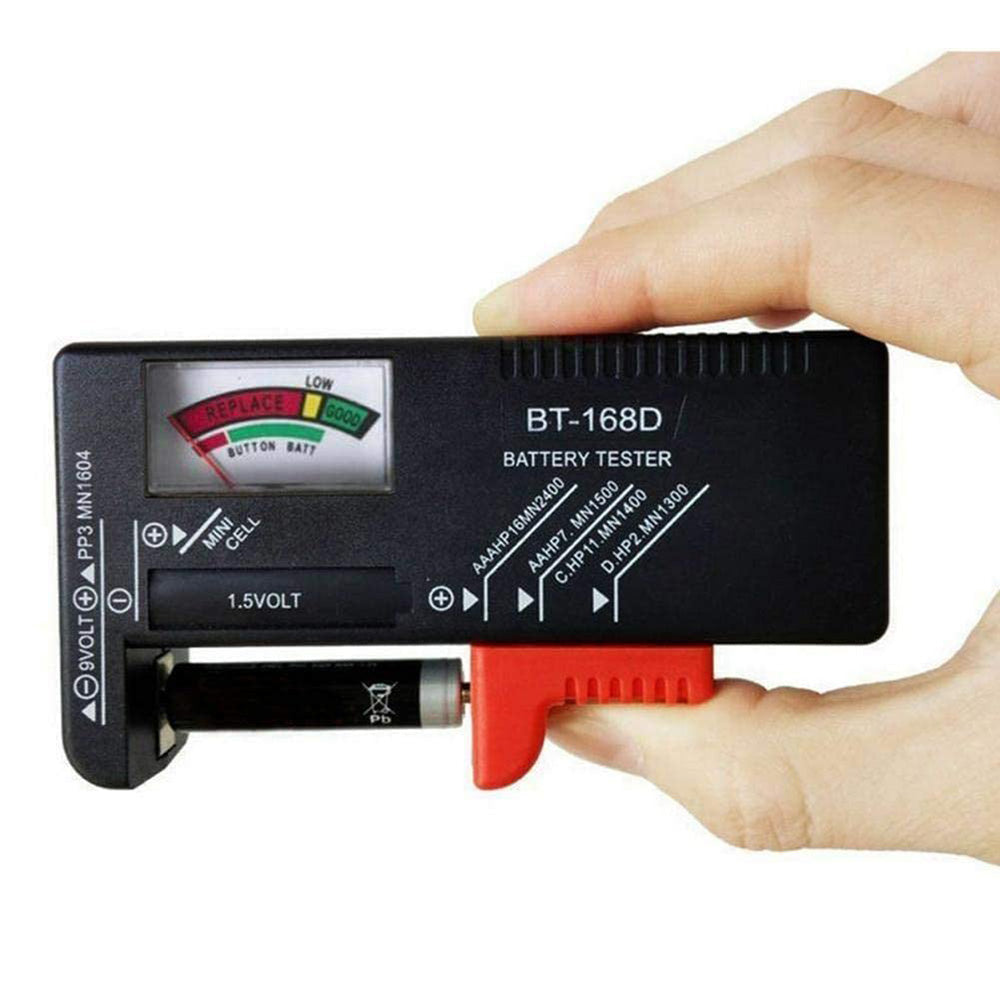 Tester per batterie universale rilevatore controllo di carica della batteria analogico