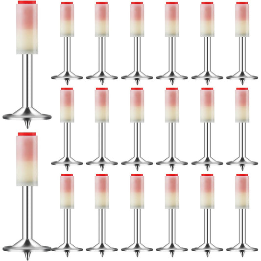 Set 100 chiodi tondi in acciaio 27 mm per pistola sparachiodi manuale accessori per il fai da te