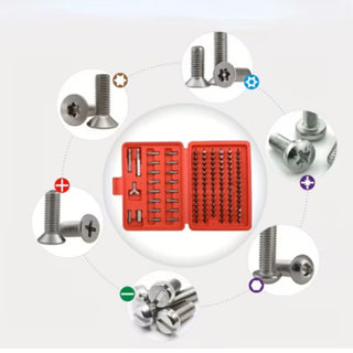 Kit 100 inserti punte trox taglio stella adattatore per avvitatore