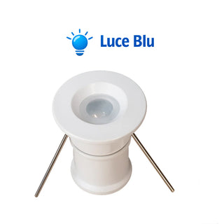 Mini faretto incasso bianco cielo stellato 1W punto luce IP65