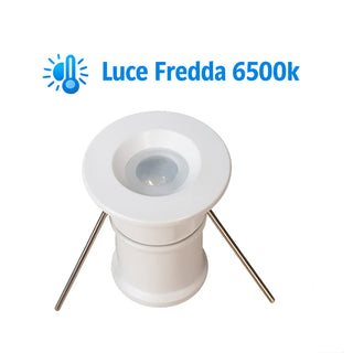 Mini faretto incasso bianco cielo stellato 1W punto luce IP65