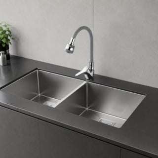 Rubinetto con doccetta in silicone flessibile da cucina 2 getti