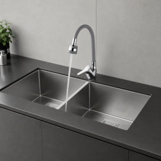 Rubinetto con doccetta in silicone flessibile da cucina 2 getti