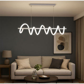 Lampadario led 60W lampada twist bianco CCT 3 di luce da 6500k a 3000k