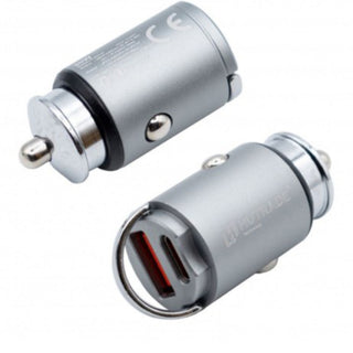 Adattatore auto accendisigari doppio ingresso USB e Type-C 30 Watt