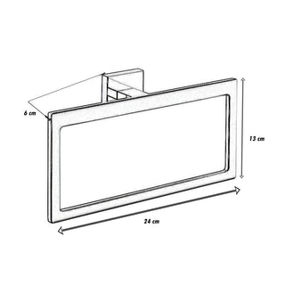 Accessori bagno acciaio lucido portasciugamani gancio dispenser rotolo