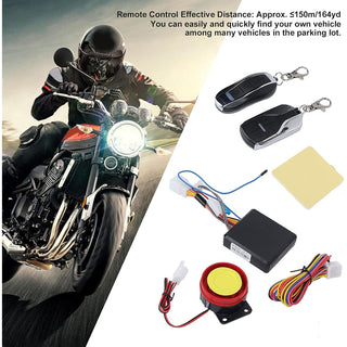 Allarme sonoro per moto e scooter con sirena 125 db 2 telecomandi
